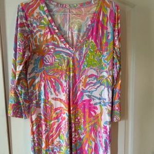 Lilly a Pulitzer T-shirt dress. Sadly this is too long on me. It is beautiful.